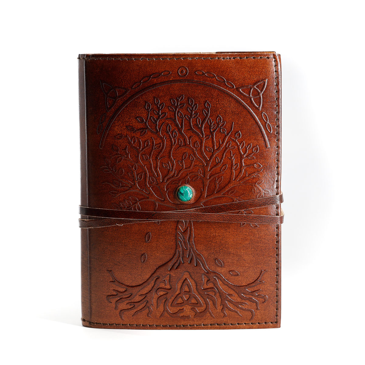 Leather Journal Refillable Lined Paper Tree of Life Handmade Leather Journal/Writing Notebook Diary/Bound Daily Notepad for Men & Women Medium